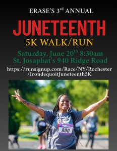 Irondequoit Juneteenth 5K logo