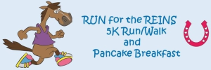 Run for the Reins - 5K Run/Walk and Pancake Breakfast logo