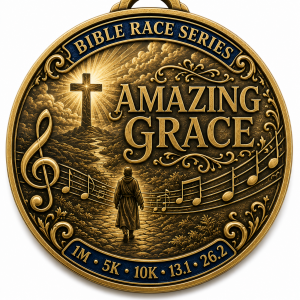 Amazing Virtual Race | Bible Race Series Run 1M 5K 10K 13.1 26.2 logo