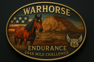 ROUTE 66 Kick Up Your Heels 2,448 Mile Challenge logo