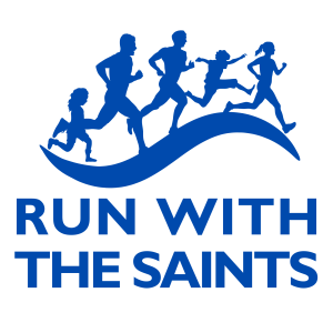 Run with the Saints logo