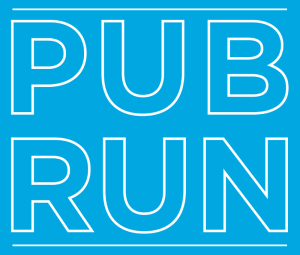 Fleet Feet Pub Run Series 2026...Served by Saucony logo