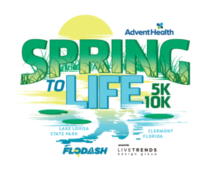 AdventHealth Spring to Life 5k & 10k presented by LiveTrends Design Group logo