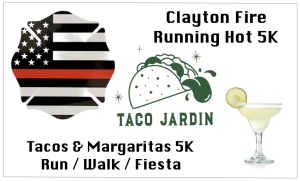 Running Hot Clayton Fire 5K logo