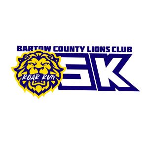 Bartow County Lions Club "Roar Run 5K" logo