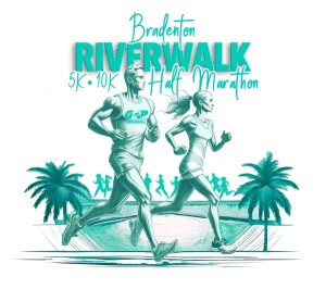 Bradenton Riverwalk Half Marathon 10k 5k logo