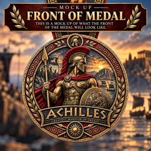 Achilles Virtual Race | Gods & Warriors Series | 1M 5K 10K 13.1 26.2 logo