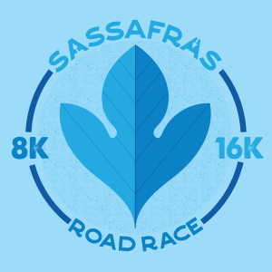 Sassafras 8 Mile Run/Walk logo