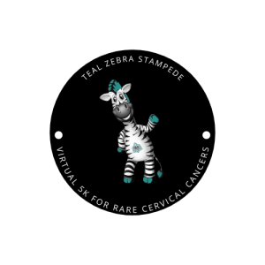 Virtual Teal Zebra Stampede for Rare Cervical Cancers logo