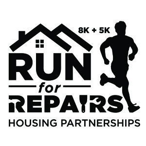 Run for Repairs 8K, 5K, and one-mile fun Run logo