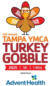 Tampa YMCA Turkey Gobble 5K & 1 Mile logo