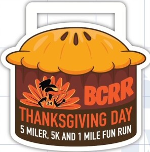 BCRR/Peruzzi Auto Group Thanksgiving Day 5 Miler / 5 K & One Mile Fun Run logo