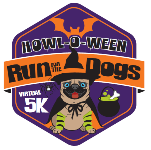 Howl-o-ween Virtual 5k Run for the Dogs logo