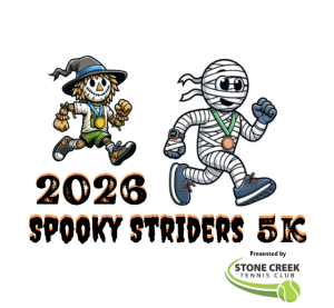 Stone Creek Tennis - 5K Spooky Striders Walk/Run Event logo