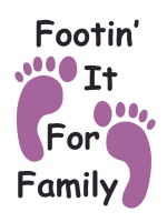 Footin' It For Family 5k logo
