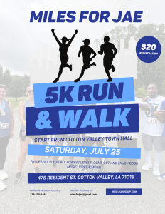 Miles For Jae 5K Walk/Run logo