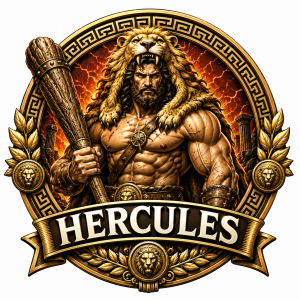 Hercules Race | Gods & Warriors Virtual Running Series 1M 5K 10K 13.1 26.2 logo