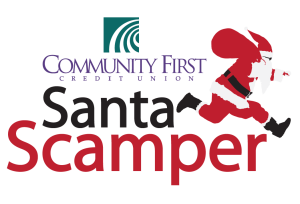 Community First Credit Union Santa Scamper logo