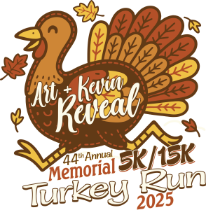 Art and Kevin Reveal Memorial Turkey Run logo