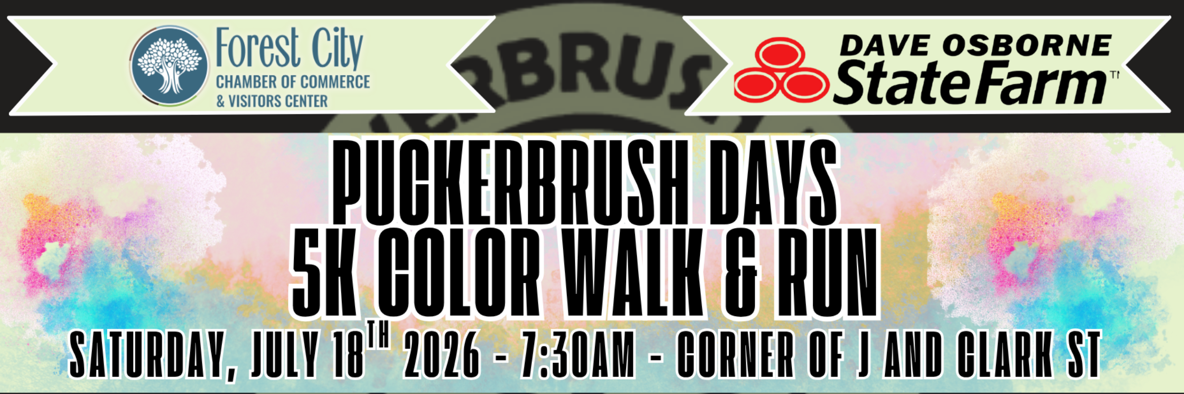 Forest City Puckerbrush Days Color Run 5K