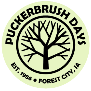 Forest City Puckerbrush Days Color Run 5K logo