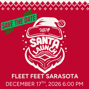 Fleet Feet Sarasota Santa Launch logo
