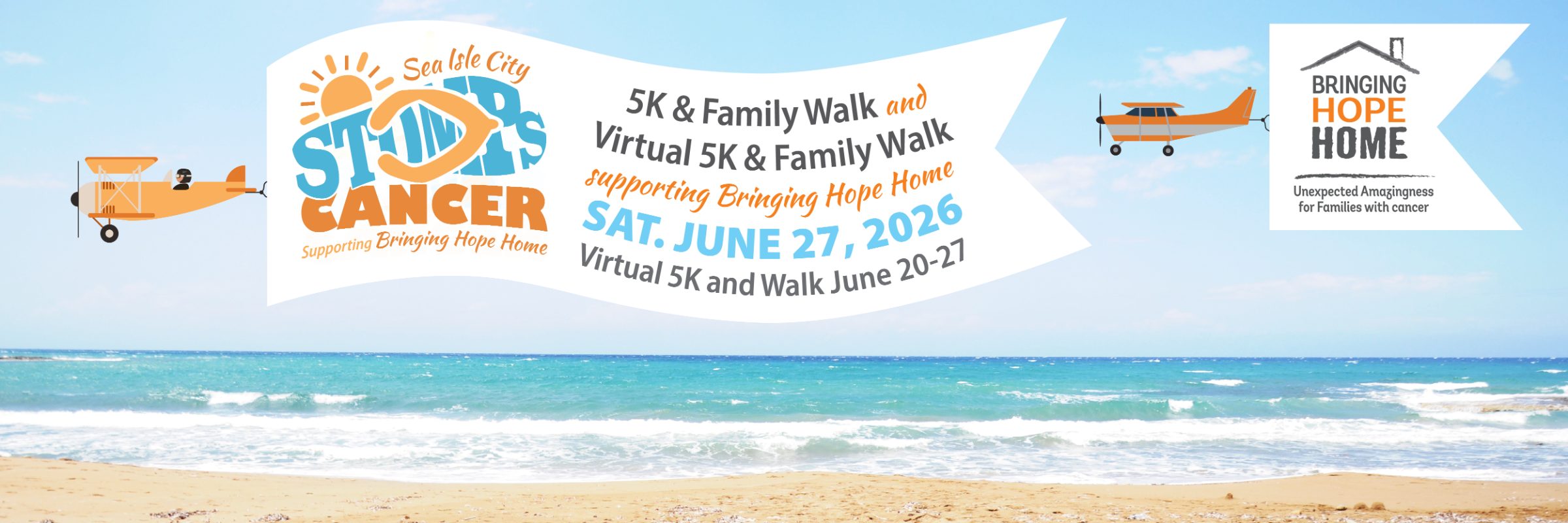 Sea Isle City STOMPS Cancer 5k & Family Walk and Virtual 5K & Family Walk