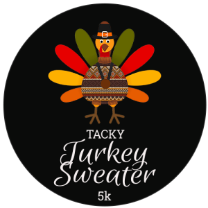 Tacky Turkey Sweater 5k logo