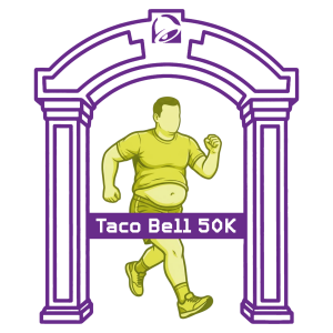 Cupertino Taco Bell 50K logo