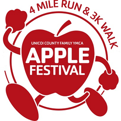 Unicoi County Apple Festival 4 Mile Run & 3K Walk logo