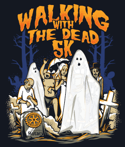 Walking With The Dead 5K, 1 Mile logo