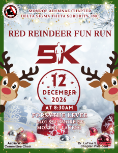 Monroe Alumnae's Red Reindeer 5K Fun Run/Walk logo