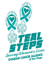 Teal Steps Ovarian Cancer Walk logo