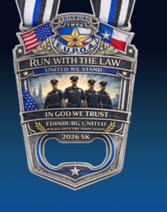 Run with the Law 5K Run logo