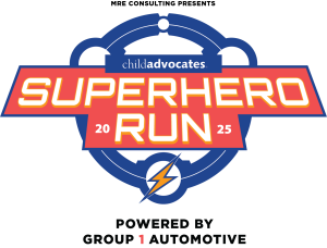 2026 Child Advocates 5k and 1k Superhero Run logo