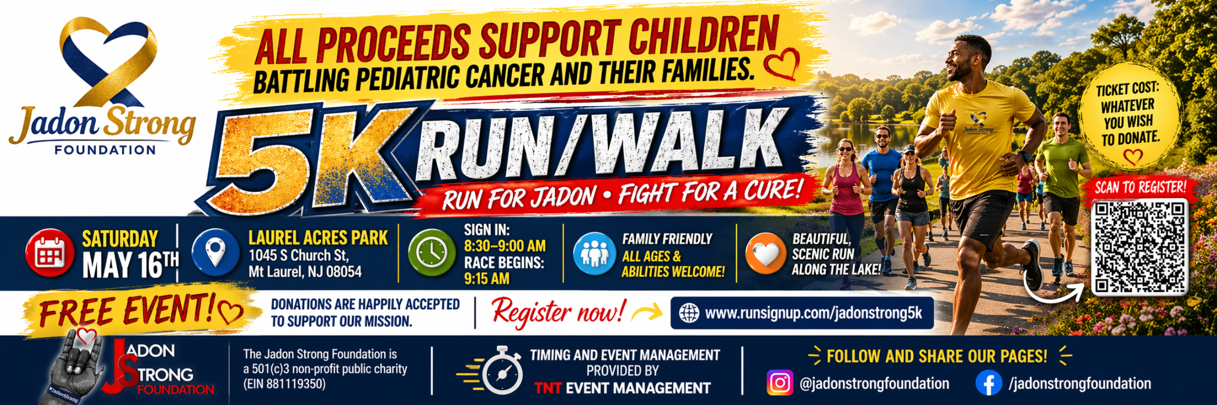 Jadon Strong Foundation Annual 5K Run/Walk