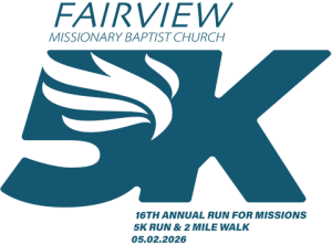 Fairview Baptist 5K Run For Missions logo