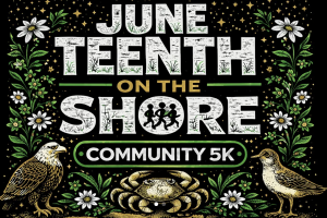 Juneteenth on the Shore 5K logo