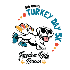 Freedom Ride Rescue Turkey Day 5K logo