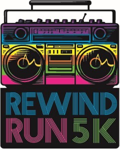 Rewind Run 5K logo