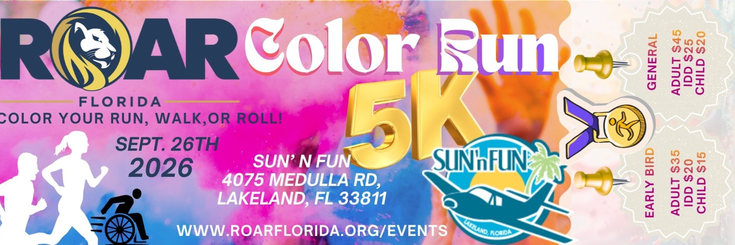 ROAR FLORIDA 5K Color Run