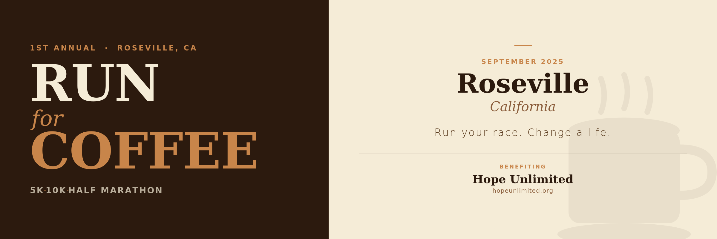 Run for Coffee 5k / 10k / 13.1 - Roseville