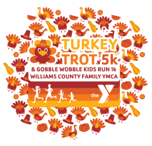 Turkey Trot 5k & Gobble Wobble Kids 1k - Wiliams County YMCA logo