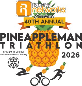 Indian River Networks 40th Annual PineappleMan Triathlon/Duathlon logo