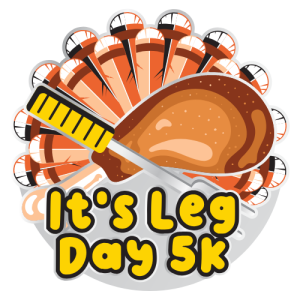 It's Leg Day 5K logo
