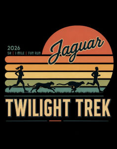 Jaguar Twilight Trek 5K Run/Walk and 1-Mile Walk presented by Genoa Middle School Ptsa logo
