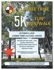 Lumbee Tribe of NC Fall Festival 5k and Fun Run logo