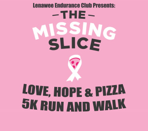 The Missing Slice -  Love, Hope & Pizza 5K logo