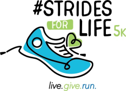 Strides for Life 5K logo
