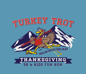 Big Sky Ski Education Foundation's Turkey Trot Presented by Lone Mountain Land Co. and Powered by Authentic Inc. Building logo